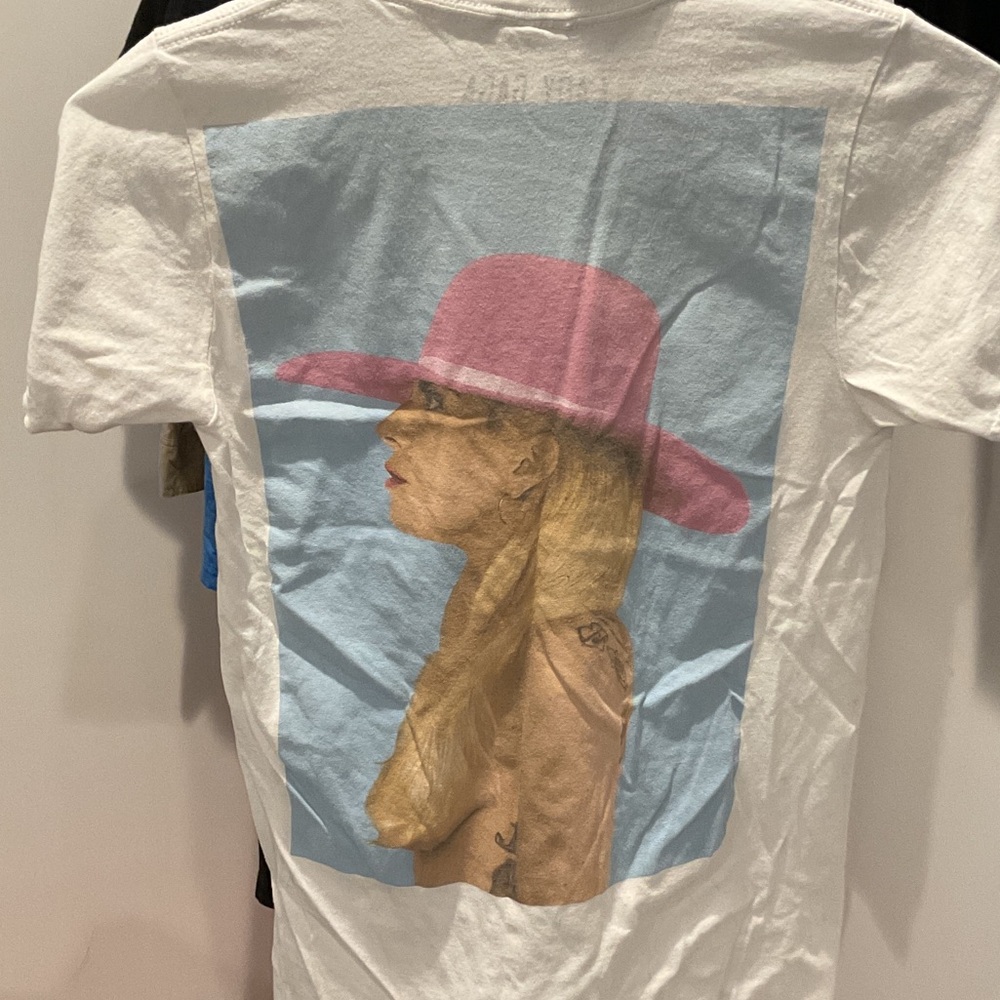 White T-Shirt with Script Logo